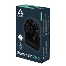 Ventilateur de bureau sur batterie Arctic Summair 2Go - 10cm (Noir)