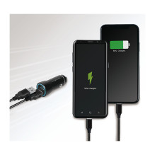 Logilink Car charger, 2 Port, 10.5W, illuminated, black Logilink Car charger, 2 Port, 10.5W, illuminated, black