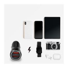 Logilink Car charger, 2 Port, 10.5W, illuminated, black Logilink Car charger, 2 Port, 10.5W, illuminated, black