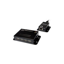 Logilink USB 2.0 Cat.5 ilgintuvas, 50 m, įskaitant 4-port USB šakotuvą, montuojamas, juodas Logilink USB 2.0 Cat.5 ilgintuvas, 50 m, įskaitant 4-port USB šakotuvą, montuojamas, juodas