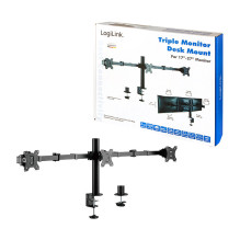 Logilink Monitorhalterung 3-fach, 17-27" Armlänge verstellb. Logilink Monitorhalterung 3-fach, 17-27" Armlänge verstellb.