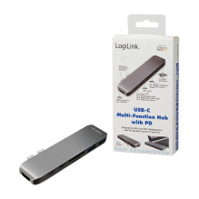 Logilink USB 3.2 Gen2x2, Docking Station, USB-C, 7-Port, w / PD, aluminum Logilink USB 3.2 Gen2x2, Docking Station, USB-C, 7-Port, w / PD, aluminum