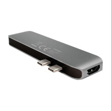 Logilink USB 3.2 Gen2x2, Docking Station, USB-C, 7-Port, w / PD, aluminum Logilink USB 3.2 Gen2x2, Docking Station, USB-C, 7-Port, w / PD, aluminum