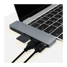 Logilink USB 3.2 Gen2x2, Docking Station, USB-C, 7-Port, w / PD, aluminum Logilink USB 3.2 Gen2x2, Docking Station, USB-C, 7-Port, w / PD, aluminum