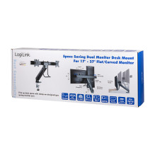 Logilink Monitorhalterung 2-fach, 17-27 Logilink Monitorhalterung 2-fach, 17-27