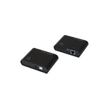 Logilink USB 2.0 Cat.5 ilgintuvas, 50 m, įskaitant 4-port šakotuvą, juodas