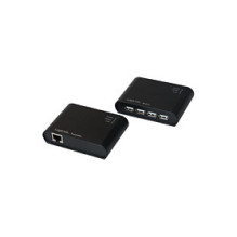 Logilink USB 2.0 Cat.5 ilgintuvas, 50 m, įskaitant 4-port šakotuvą, juodas