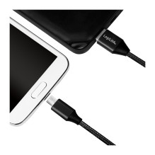 Logilink USB 2.0 Kabel zu Micro-USB Stecker 0,3m sw Logilink USB 2.0 Kabel zu Micro-USB Stecker 0,3m sw