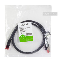 Logilink Patchkabel CAT6 S / FTP AWG27 PIMF 5,00m schw. Logilink Patchkabel CAT6 S / FTP AWG27 PIMF 5,00m schw.