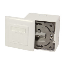 Logilink CAT 6A Auf und Unterputzdose vollgeschirmt RAL 901 Logilink CAT 6A Auf und Unterputzdose vollgeschirmt RAL 901