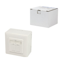 Logilink CAT 6A Auf und Unterputzdose vollgeschirmt RAL 901 Logilink CAT 6A Auf und Unterputzdose vollgeschirmt RAL 901