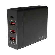 Logilink USB Tischladeadapter 3xUSB-A Port+1xUSB-C Port,60W Logilink USB Tischladeadapter 3xUSB-A Port+1xUSB-C Port,60W