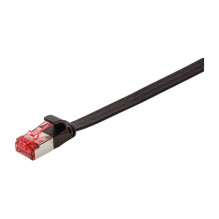 Logilink Flachpatchkabel 2xRJ45 U / FTP Cat6A 15.0m schwarz