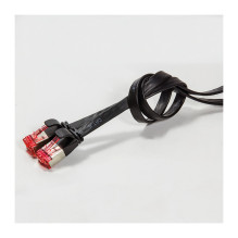 Logilink Flachpatchkabel 2xRJ45 U / FTP Cat6A 15.0m schwarz
