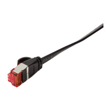 Logilink Flachpatchkabel 2xRJ45 U / FTP Cat6A 15.0m schwarz
