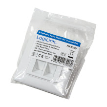 Keystone Dose Unterputz 2 modules. signal white LogiLink Keystone Dose Unterputz 2 modules. signal white LogiLink
