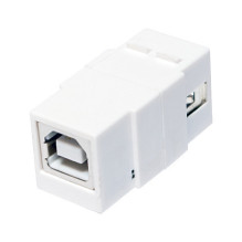 Keystone Verbinder USB2.0-A USB2.0-B F / F, baltas LogiLink