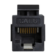 Keystone Verbinder Cat.6 UTP. 2xRJ45. juoda LogiLink Keystone Verbinder Cat.6 UTP. 2xRJ45. juoda LogiLink