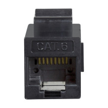 Keystone Verbinder Cat.6 UTP. 2xRJ45. juoda LogiLink Keystone Verbinder Cat.6 UTP. 2xRJ45. juoda LogiLink