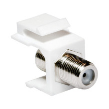 Keystone Verbinder F-Type 75 Ohm F / F. white LogiLink Keystone Verbinder F-Type 75 Ohm F / F. white LogiLink