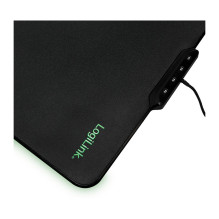 Mauspad Gaming LogiLink RGB Beleuchtung mit USB-A Anschluss Silikon 36x26cm Black