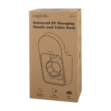 LogiLink Wandhalterung Elektroauto Ladekabel mit Kabelablage / charging gun holder with cable holder Black LogiLink Wandhalterung Elektroauto Ladekabel mit Kabelablage / charging gun holder with cable holder Black