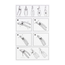 Įrankis – 3 skylių šviesolaidinio laidininko nuėmiklis, 0,13–4,0 mm Įrankis – 3 skylių šviesolaidinio laidininko nuėmiklis, 0,13–4,0 mm