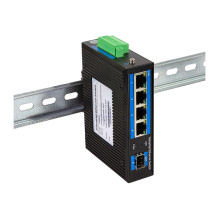 Industrial Gigabit Ethernet Switch, 4-Port 1000 Mbps + 1 port SFP Industrial Gigabit Ethernet Switch, 4-Port 1000 Mbps + 1 port SFP