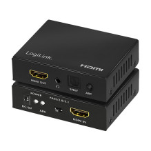 Logilink HDMI-Audio-Extraktor.2CH / 5.1CH.SPDIF.4K / 60Hz.schw.