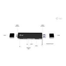 I-TEC USB-C / USB-A Dongle SD TF and 2x USB 1x USB-A 1x USB-C I-TEC USB-C / USB-A Dongle SD TF and 2x USB 1x USB-A 1x USB-C