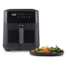 Hisense Heißluftfritteuse HAF2100DCD (schwarz, 2.100 Watt, Korb 7,7 Liter)