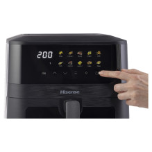 Hisense Heißluftfritteuse HAF2100DCD (schwarz, 2.100 Watt, Korb 7,7 Liter)