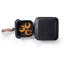 Hisense Heißluftfritteuse HAF2100DCD (schwarz, 2.100 Watt, Korb 7,7 Liter)