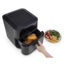 Hisense Heißluftfritteuse HAF2100DCD (schwarz, 2.100 Watt, Korb 7,7 Liter)