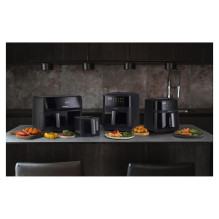 Hisense Heißluftfritteuse HAF2100DCD (schwarz, 2.100 Watt, Korb 7,7 Liter)
