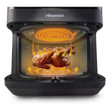 Hisense Heißluftfritteuse HAF2100DCD (schwarz, 2.100 Watt, Korb 7,7 Liter)