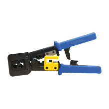 Crimping Tool Dual Modular 8 / 6P + Pass Through (EZ), with cutter