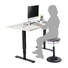 Height adjustable wobble stool