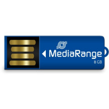 STICK MediaRange USB Nanostick 8 GB m. Klammerfunktion blau STICK MediaRange USB Nanostick 8 GB m. Klammerfunktion blau