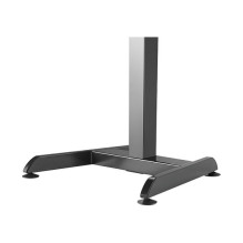 Sit-stand workstation, single motor, w / keyboard tray, black
