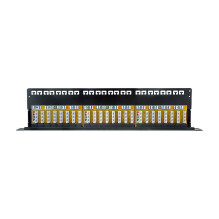 Logilink Cat.6A Patch Panel 24-Port UTP, 1U, 90° IDC Logilink Cat.6A Patch Panel 24-Port UTP, 1U, 90° IDC