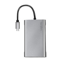 USB 3.2 Gen1, Docking Station, USB-C, 8-Port, PD, silver USB 3.2 Gen1, Docking Station, USB-C, 8-Port, PD, silver