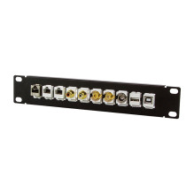 Logilink 10" kystone panel for 10 keystone jacks, black Logilink 10" kystone panel for 10 keystone jacks, black