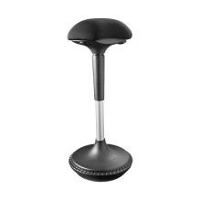 Height adjustable wobble stool for sit-stand desk Height adjustable wobble stool for sit-stand desk