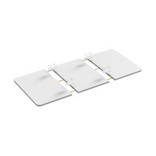 Table Top, 3-piece partioned, 1200x600mm, white