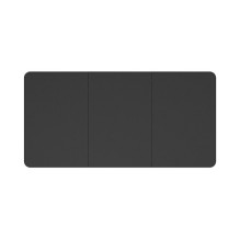 Table Top, 3-piece partioned, 1200x600mm, black