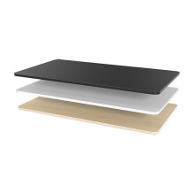 Table Top, 3-piece partioned, 1200x600mm, black