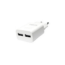 Logilink USB-A įkrovimo rinkinys, 10,5 W / 10 W, 2-port, 2x USB-A, baltas