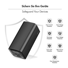 Logilink Mobilusis nešiojamasis įkroviklis, 20.000 mAh, PD 65 W, juodas