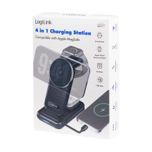 Logilink Wireless Table Charger, 4 in 1, 15W